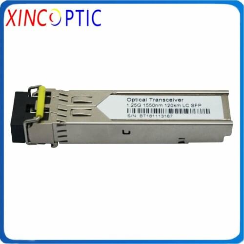 5Pcs 0Base-ZX 1550nm 120KM Dual LC SFP,120km SFP transciver 1000BASE-EZX 1.25G SFP 1550nm 120km DDM LC SFP Transceiver Module