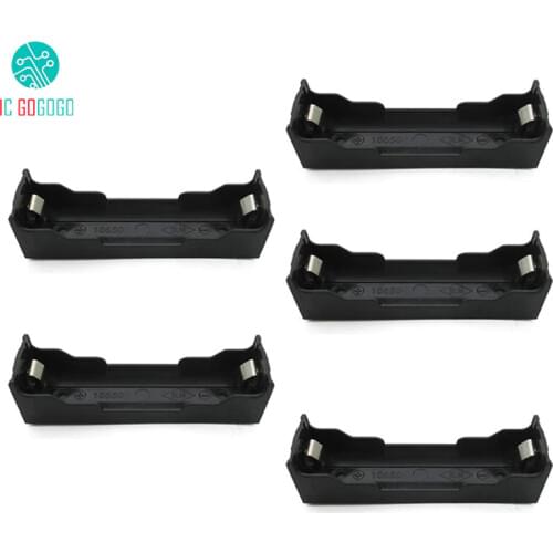 5pcs 18650 Battery Box with Pin Plastic DIY Battery Holder Case Storage Box for 1S 18650 3.7V Batteries Socket