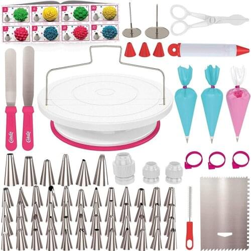 92 Pcs Cake Decorating Tools Cream Bag Pastry Nozzles Converter Icing Piping Tips Confectionery Cupcake Dessert Baking