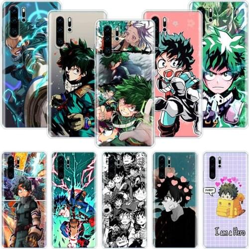 My Hero Academia Izuku Deku Phone Case For Huawei Honor 10 9 20 9X 8A 8X 8S 7A 7X Lite Pro 10i 20i Y5 Y6 Y7 Y9 2019 Cover Coque