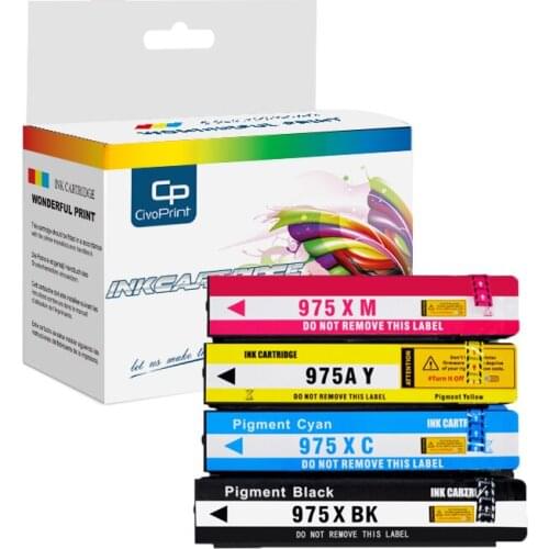 Civoprint Compatible 975 975X For HP 975XL Ink Cartridge For HP975 352dw 377dw 452dn / dw 477dn 477dw 552dw 577dw P55250dw p5775