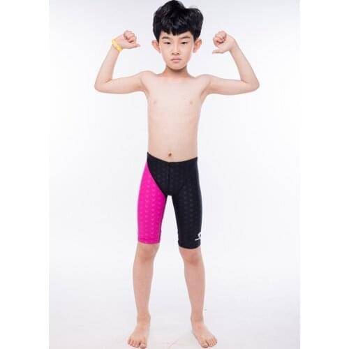 Children Swimsuit Plus Size Tight Swimming Trunks Quick Dry Pool Swim Shorts Training Swimwear for Boys Competition Swim Jammer