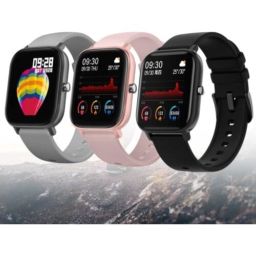 Fitness Tracker Full Screen Touch Smart Watch Men Women Heart Rate Monitor Weather Forecast Custom Dial Watch For Huawei Xiaomi