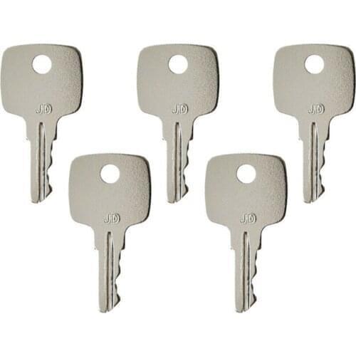 5 PCS JD Key For John Deere Multiquip Indak Equipment Ignition Start Starter AT195302 DAR51481 AR51481 DAT195302