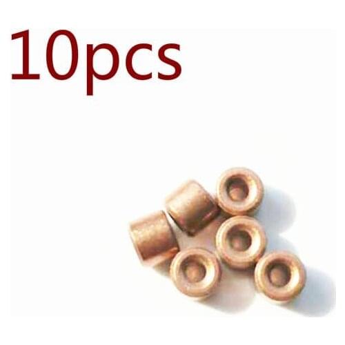 AZGIANT 10pcs/lot Inner Diameter 2mm oil Bearing Copper Sleeve Copper Base Small Bearing Metallurgical Parts