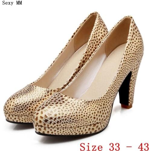 Platforms High Heels Women High Heel Shoes Pumps Stiletto Woman Party Wedding Shoes Kitten Heels Small Plus Size 33 - 43