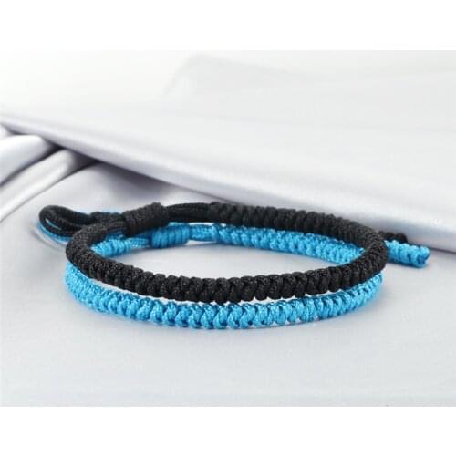 2pcs/set Braided Bracelet Handemade Adjustable Weave Knots Rope Tibetan Bracelets For Women Men Couples Jewelry Friendship Gifts