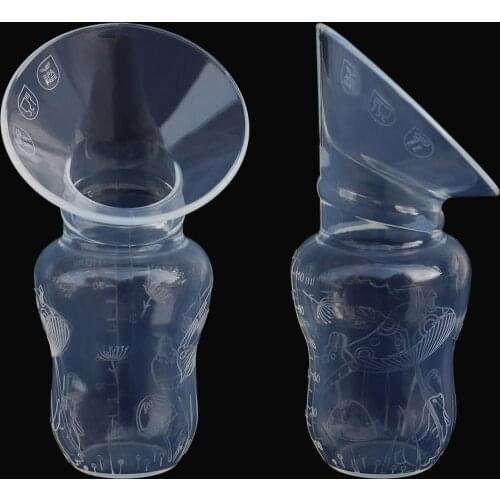 Manual breast pump silicone natural harmless postpartum feeding suckling device suckling partner dining plates sets