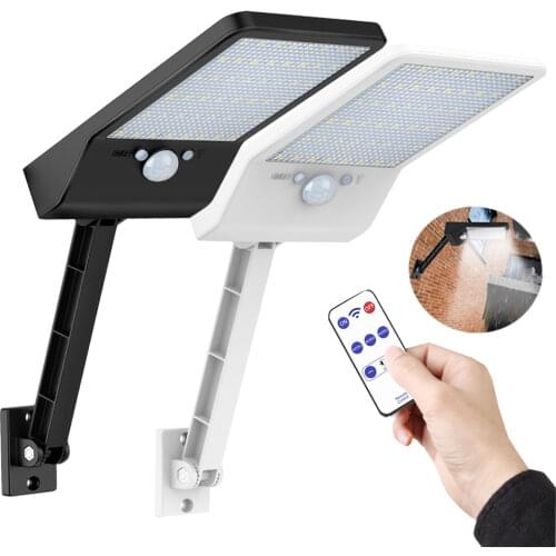 Newest 48 LED Solar light Three Modes Powered Garden Lights Outdoor Led Lamp Wall spot