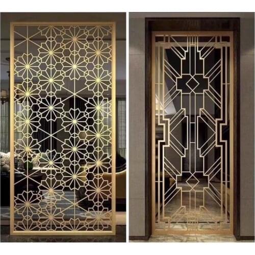 Luxury Stainless Steel Screen, Entrance Partition, Living Room And Bedroom Shelter, Household Metal Screen