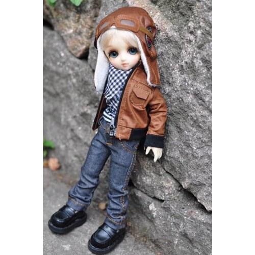 [wamami] 774# Brown Jacket/Jeans/Hat/Suit For SD DOD AOD 1/3 BJD Boy Doll