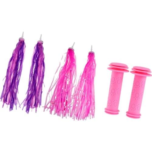 Child Bike Handlebar Grip Protector Kids Scooter Tassels Streamers