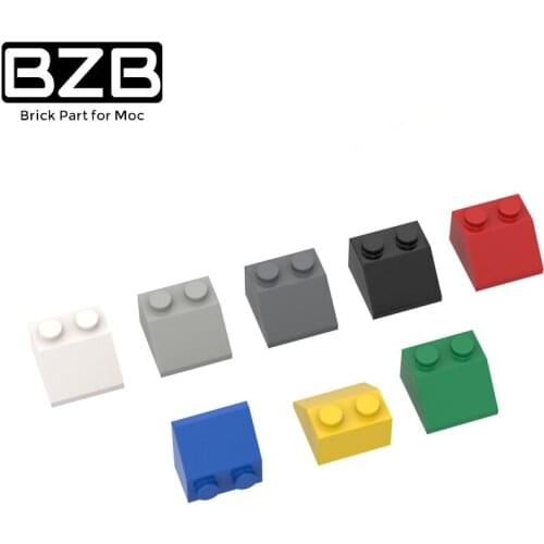 10pcs BZB MOC 3039 2x2 Inclined Brick High-tech Technical Building Block Model Kids DIY Brain Game Toys Birthday Gifts
