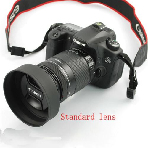 72mm 3-Stage 3 in1 Collapsible Rubber Foldable Lens Hood 49 mm DSIR Lens for C N camera