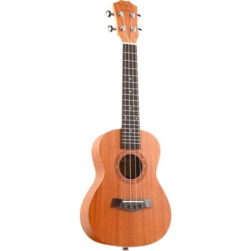 Bws Est & 1988 26 Inch Mahogany Wood 18 Fret Tenor Ukulele Acoustic Cutaway Guitar Mahogany Wood Ukulele Hawaii 4 String Guitar