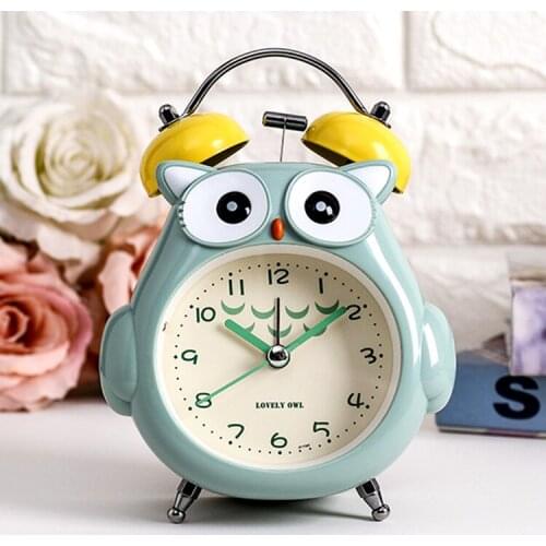 Cute Owl Clock Kids Cartoon Alarm Clock Bedroom Clock Clock Night Light Watch Wake Clock Children Childrens Day Birthday Gift