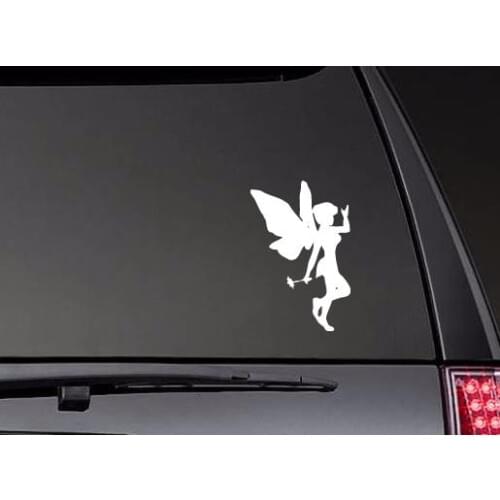 Fairy With Flower Wand Stickers Window Door Decal Top Quatily Waterproof car stickers ZP0429