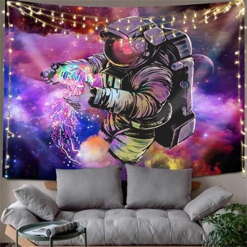 2021 New TRIPPY SPACE Tapestry Printed Wall Hanging Tapestry Polyester Tapestry