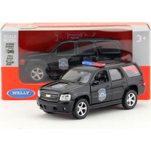 Free Shipping/WELLY Toy/Diecast Model/1:36 Scale/2008 CHEVROLET TAHOE SUV Police/Pull Back Car/Educational Collection/Gift/Kid
