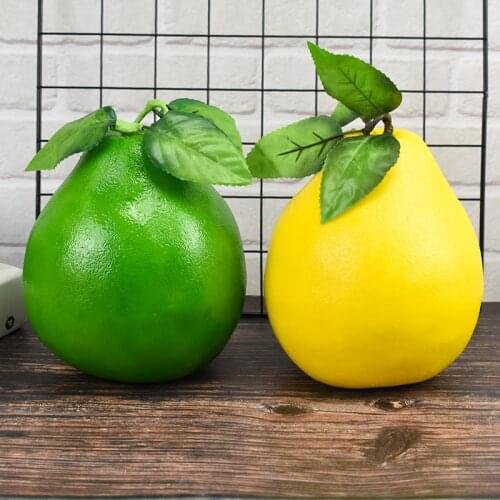 Simulation Grapefruit Fruit Model Plastic Fake Green Pomelo Shooting