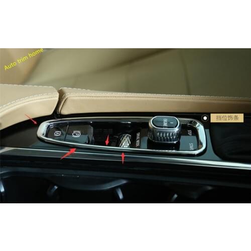 Lapetus ABS Stalls Gear Shift Box Frame Decoration Cover Frame Trim 1 Pcs For Volvo XC90 2016 2017 2018