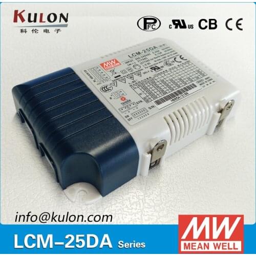 Mean well Power Supply LCM-25DA 25W Multiple Output push dimming with DALI interface for Indoor lighting