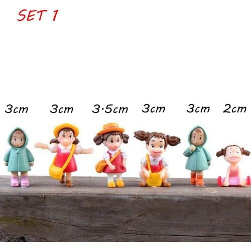 Miniature Figurine People Girls Micro Landscape Decor Mini Fairy Garden Ornament Various Set Resin Craft Home Decoration