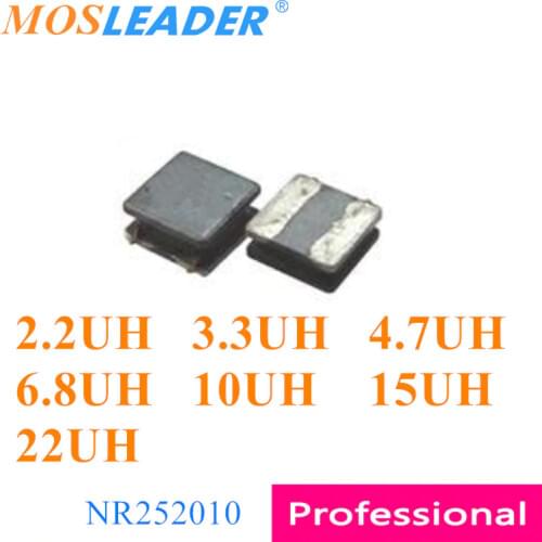 Mosleader 1000pcs NR252012 2.2UH 3.3UH 4.7UH 6.8UH 10UH 15UH 22UH 2.5*2*1.2 2R2 3R3 4R7 6R8 100 150 220 Chinese inductors