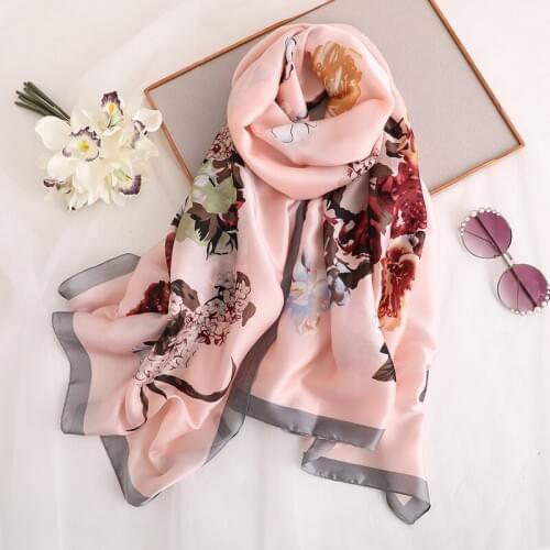 New summer decoration woman fashion scarves flower pattern printing 90cmx180cm long scarf scarves headscarf hot sale girl gift