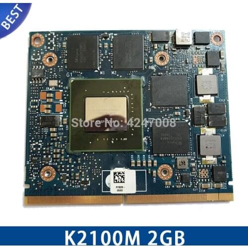 Original K2100M N15P-Q3-A1 2GB video graphics card For Laptop HP ZBook 15 g1 Elitebook 8560W 8770W