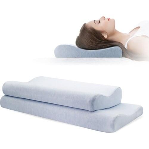 Orthopedic Neck Pillow Slow Rebound Memory Foam Pillow For Sleeping Cervical Pillows Thin Low Single Pillow Health Care Bedding