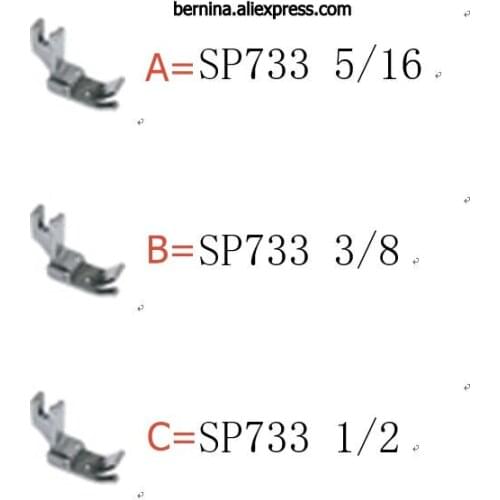 Industrial Sewing Machine PRESSER FOOT FEET SP733 5/16 3/8 1/2 1/8 3/16 1/4 SP705 for juki pfaff brother JACK TYPICAL SIRUBA