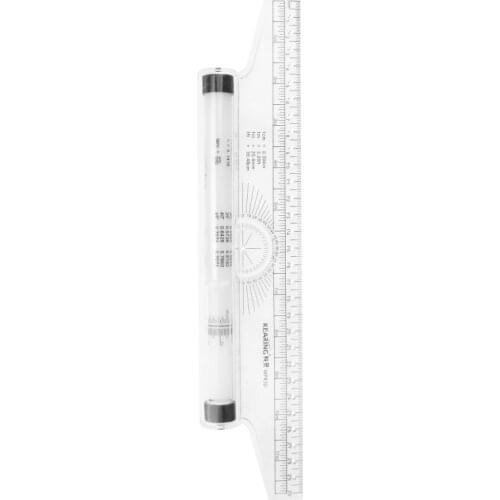 Roll Ruler Parallel Rulers 30cm Universal Foot Angle Rule Balancing Scale Drawing Reglas Multi-purpose Rolling Ruler