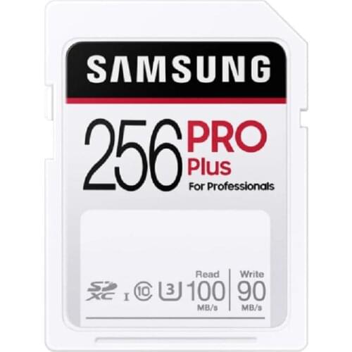 SAMSUNG Pro Plus SD Card 32GB Memory Card 64GB NEW flash card 128GB 256GB Class 10 U3 For 1080p 3D 4K Video Camera SDXC