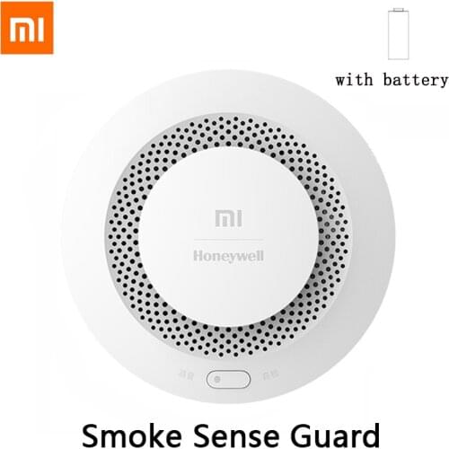 2021 Xiaomi Smoke Sense Guard Smoke Gas Detector Honeywell Sensor Fire Alarm Audible&Visual Alarm By MIjia APP Remote Control