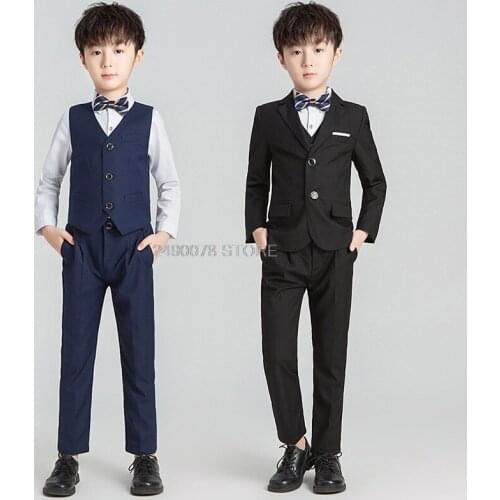 Boys Suits for Weddings Enfant Garcon Mariage Suit for Boy Kids Wedding Suit Blazer Boys Prom Suits Costume 3 Pcs/set