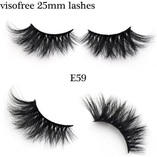Visofree 25MM Lashes Natural False Eyelashes Fake Lashes Long Makeup 3D Mink Lashes Eyelash Extension Mink Eyelashes for Beauty