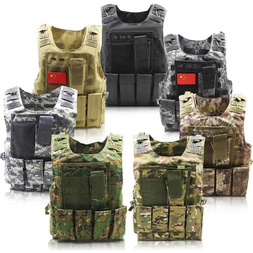 Military Vest Tactical Unloading Camouflage Vest Equipment Army SWAT Police Combat Waistcoat Paintball Hunt Protection Vest