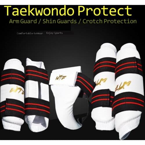 Taekwondo Arm Leg Protecter Karate Elbow Protection Martial Arts Fighting Gear Adult Childrens Fighting Sport Shin Guard Crotch