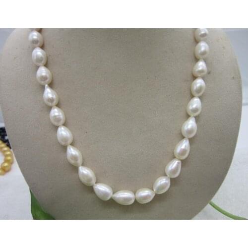 20" AAA+ 11-13MM REAL SOUTH SEA WHITE NATURAL PEARL NECKLACE 14K YELLOW GOLDEN