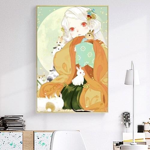 Painting by numbers art paint by number Diy Hand-painted suspense comics non-verbal home corridor decoration painting