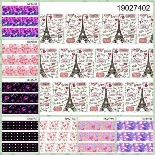 10yards -different sizes -love ribbon Valentines Day pattern printed Grosgrain ribbon 19027398