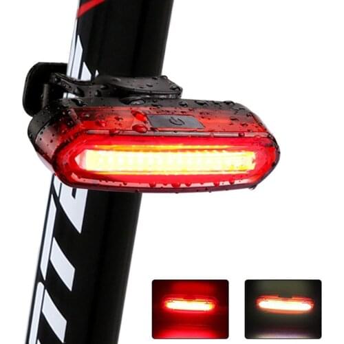 2020 New 120Lumens Bicycle Light Cycling LED Taillight USB Rechargeable Waterproof MTB Road Bike Tail Light Back Lamp
