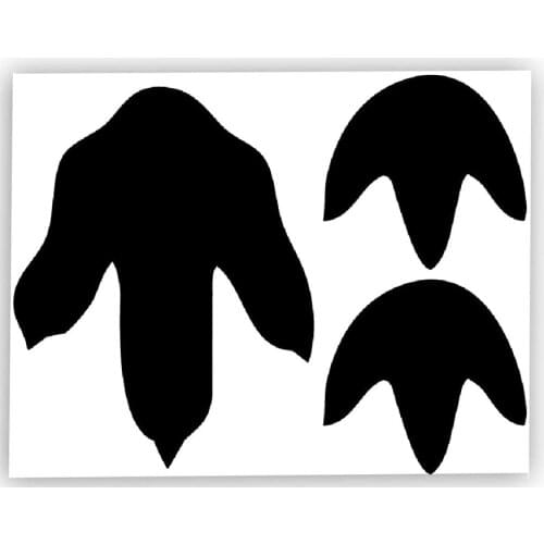 45 Pcs Dinosaur Tracks Decals Removable Peel And Stick Wall Stickers Baby Nursery Removable Wall Decor Decals Footprints Sticker