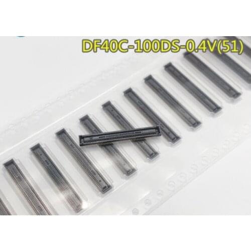 50PCS DF40C-100DS-0.4V(51) DF40C-100DP-0.4V(51)100pin 0.4mm pitch connector