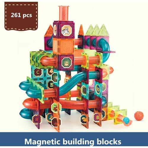 72pcs 101 pcs 172 pcs Magnetic Building Blocks Model & Building Construction Toys Magnetic Educational Toys for Children Gifts