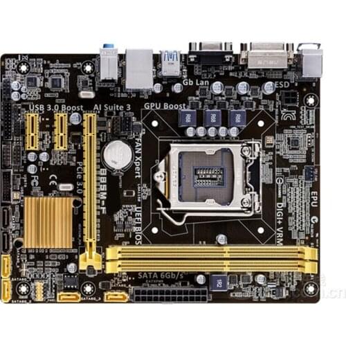 For ASUS B85M-F LGA 1150 DDR3 USB2.0 USB3.0 16GB VGA DVI SATA3 B85 Desktop motherboar Used On Sale