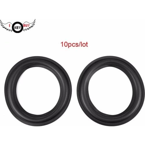 I Key Buy 10pcs 6.5 inch / 156mm Perforated Rubber Edge Foam Surround Speaker Repair Parts Replacement Black