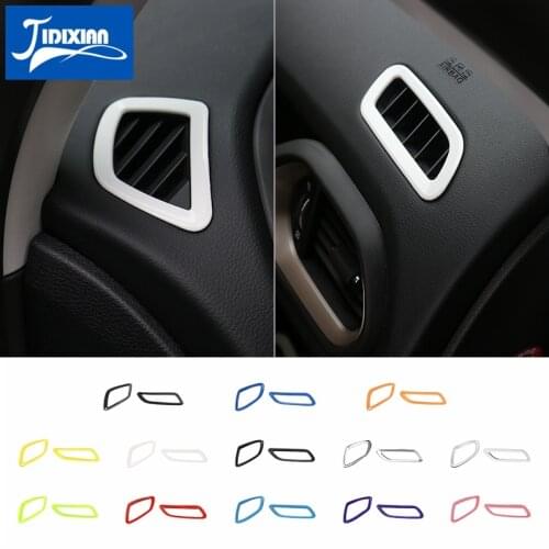 MOPAI ABS Interior Dashboard Air Condition Vent Outlet Decoration Cover Stickers For Jeep Renegade 2015-2016 Car Styling