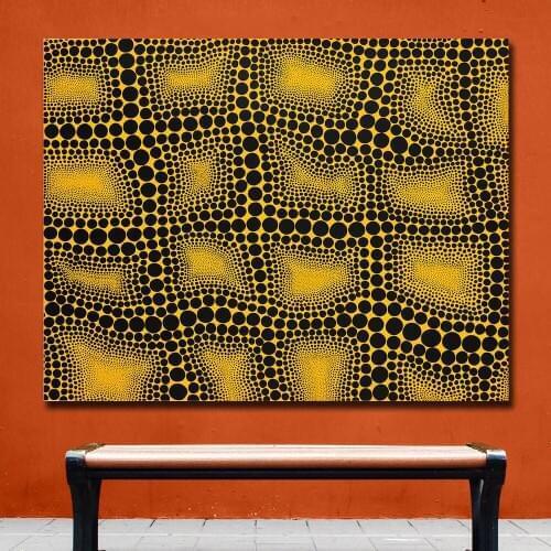 Print Oil Painting Wall Painting Yayoi Kusama TOWN Home Decorative Wall Art Picture For Living Room Painting Unframed